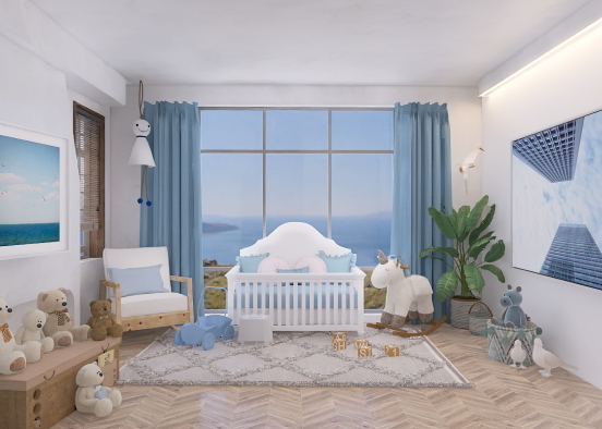 1989 Themed Baby Bedroom Design Rendering