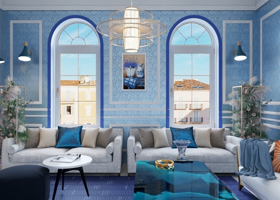 l like the blue in this room  💙💙
You like it 🥰? Design Rendering