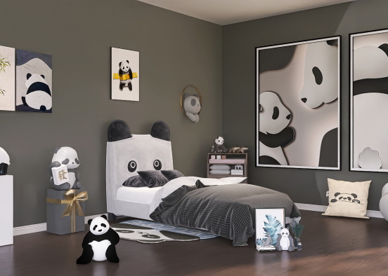 love panda 🖤🤍 Design Rendering