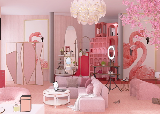 the flamingo suite Design Rendering