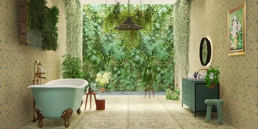 Nature in the bathroom 