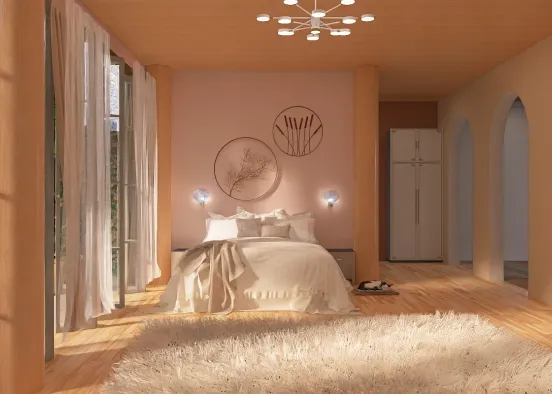 Sunset bedroom  Design Rendering