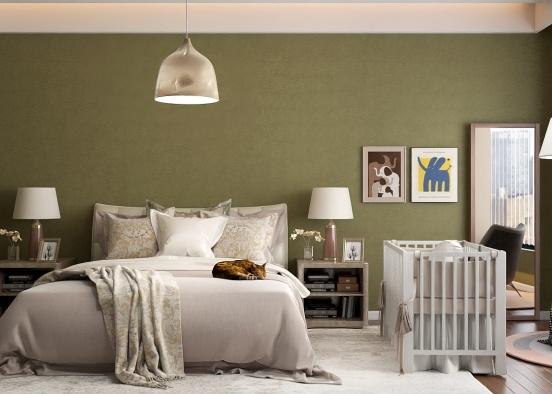 Bedroom/nursery Design Rendering