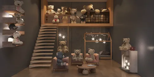 A tiny home, for tiny bears