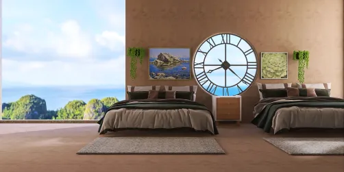 Simple resort hotel room
