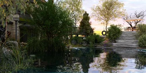Little house on the lake.