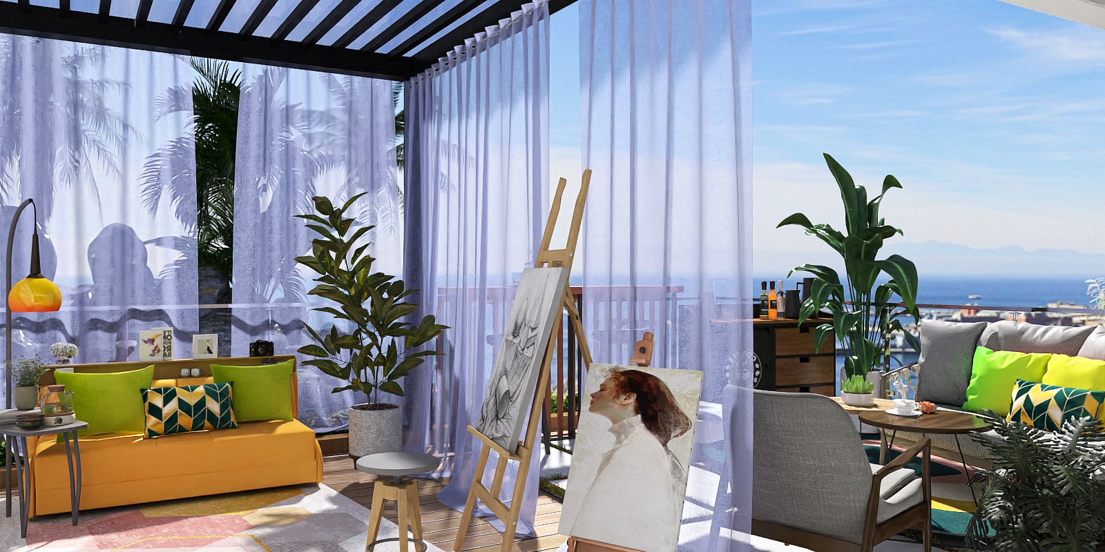 
Terrace creativity and relaxation