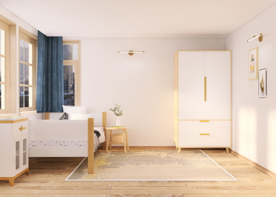 Simple badroom.  Design Rendering
