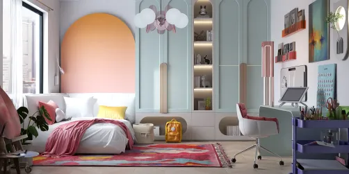 Teenage girl bedroom 