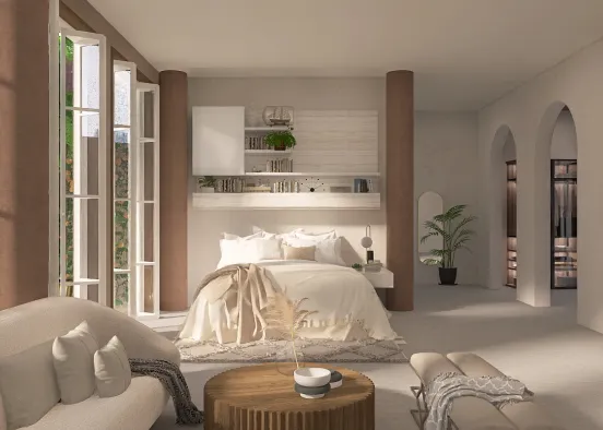 Cute, calm and collected bedroom! Design Rendering