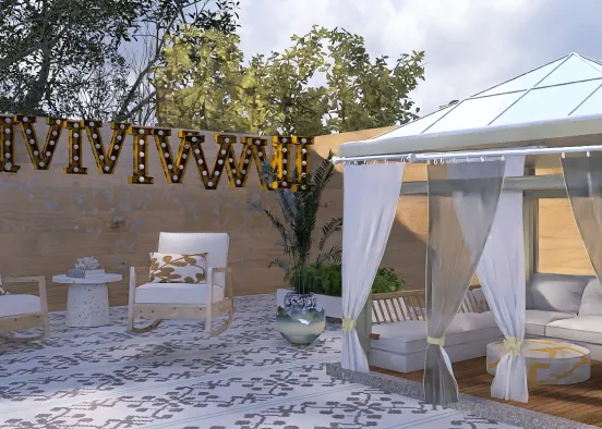 # Back yard  Renderização de Design