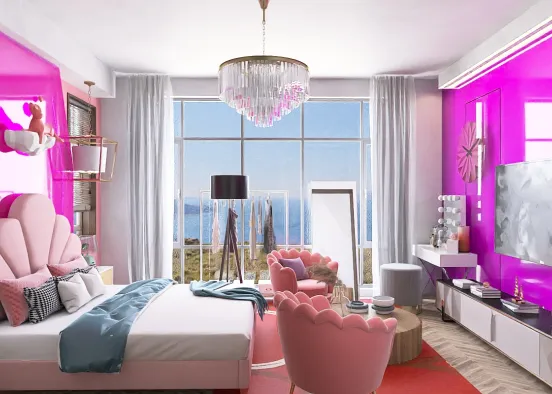 Pinky Room Design Rendering