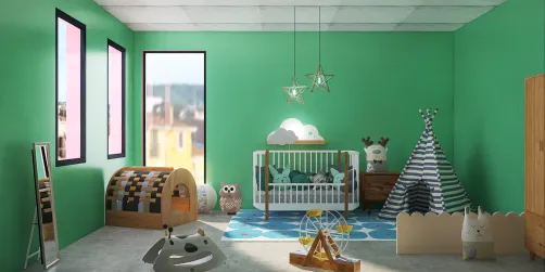 cuarto para un bebé que ya sabe caminar 