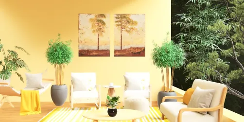 Yellow cheery patio 