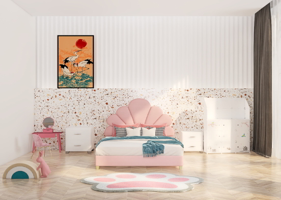 Dream little girls room Design Rendering
