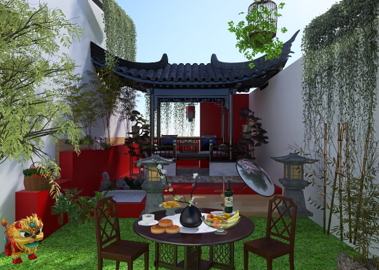 ￼ Chinese Garden￼ Design Rendering