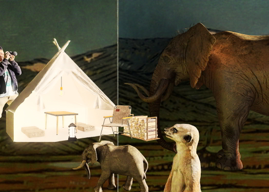 Meanwhile at the office campsite, we have visitors Design Rendering