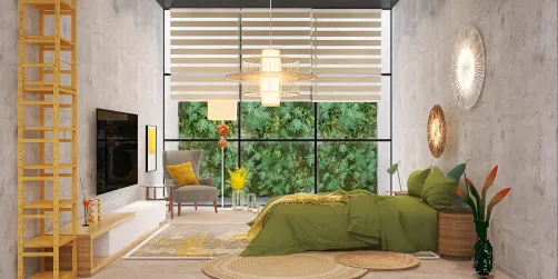 Tropical bedroom🌿
