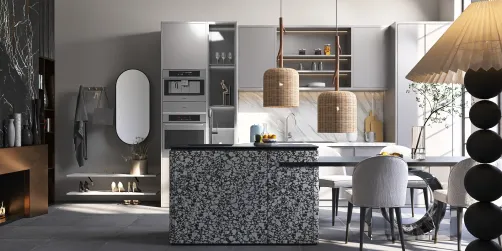 Marble kitchen idea 💡