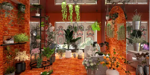 Floristería naranja