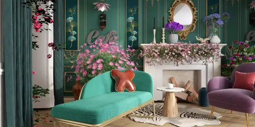 Decor in Olympic colours 🥰🫶🏻💜💕💚