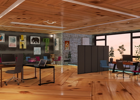 Office Space  Design Rendering