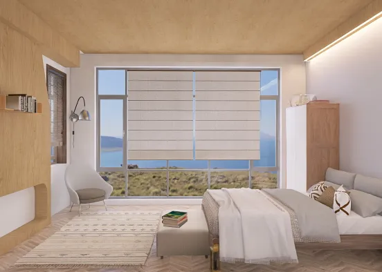 Alaskan Lodge Bedroom Design Rendering
