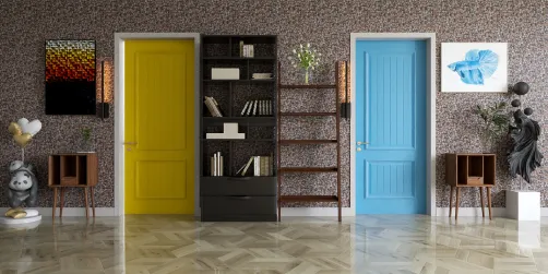 2 door hall design 