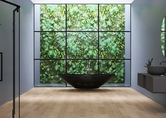 # Minimalist bathroom design  Design Rendering