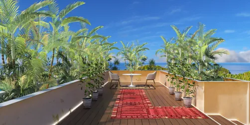 Sala trasera de una casa elegante 👑⚜️