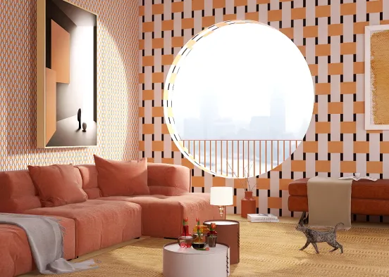 Marigold living room  Design Rendering