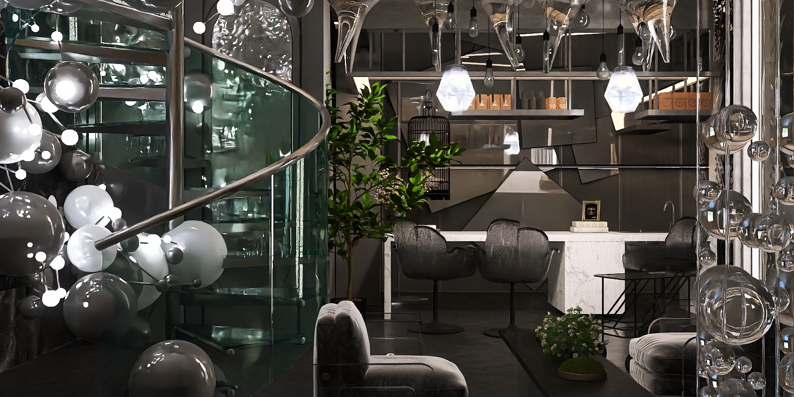 Futuristic Restaurant