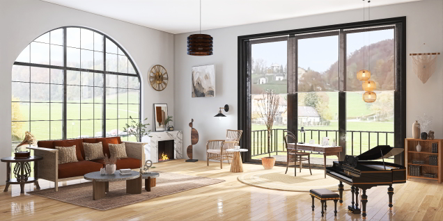 Modern farmhouse - living room