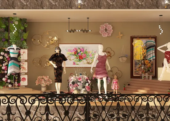 # Fashion store window Display 💃 Renderização de Design
