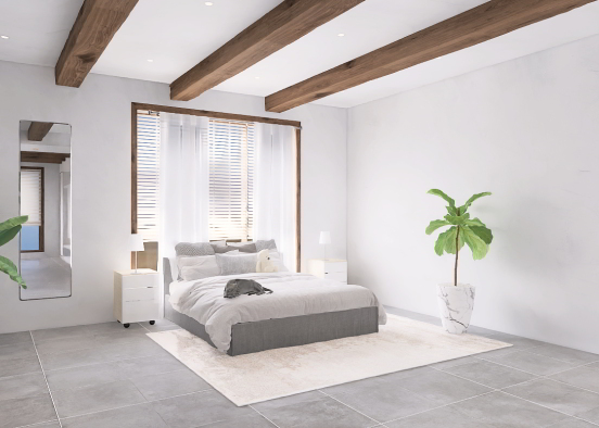 Modern Plant Bedroom 🌲🥥 Design Rendering