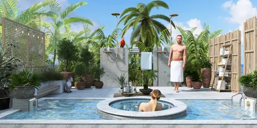 Tropical Outdoor Bath