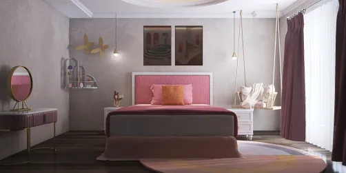 Teen girl bedroom