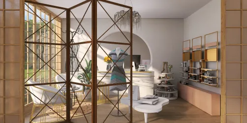 Stylist office hallway 