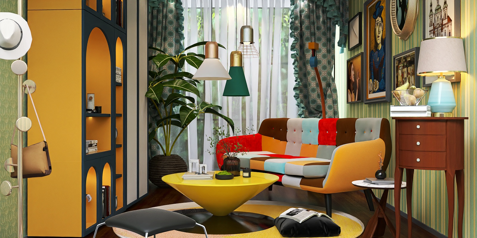 Sala de estar y lectura 