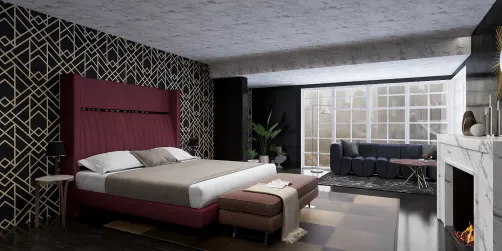 Art deco bedroom