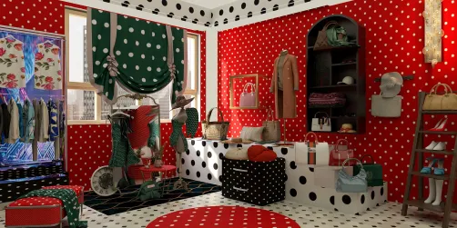 Polkadot's anyone?😍💕  Dressing room ...
