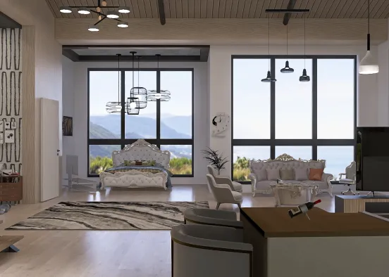 Luxury loft all in one  Design Rendering