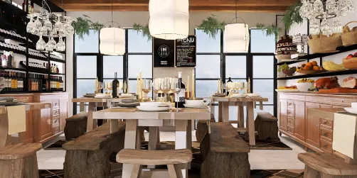 The wine bar buffet