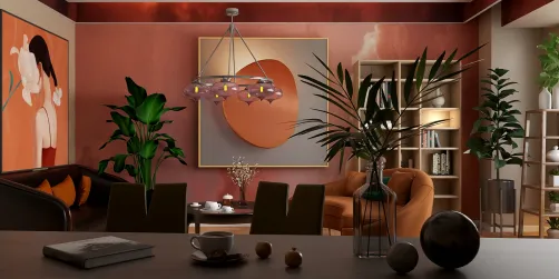 rustiek mooie livingroom dinnerroom classic style 