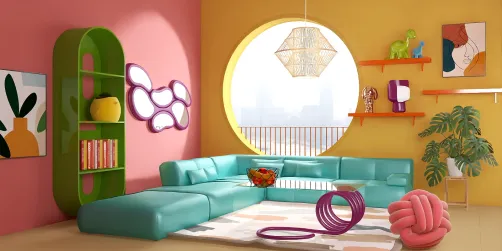 Artsy Bohemian Living Room