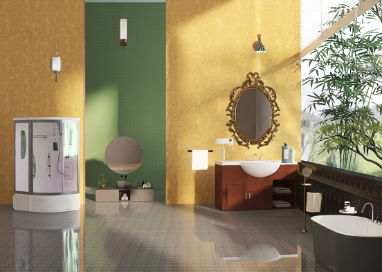 Washroom Design  Design Rendering