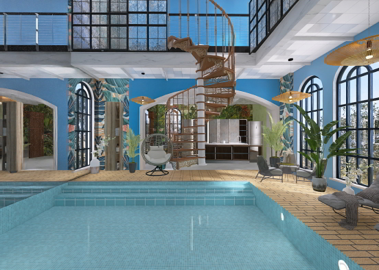 indoor pool Design Rendering