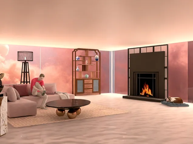❤️Vibrant living room design 