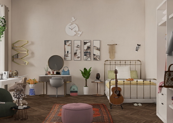 single dorm room ♥️ Design Rendering