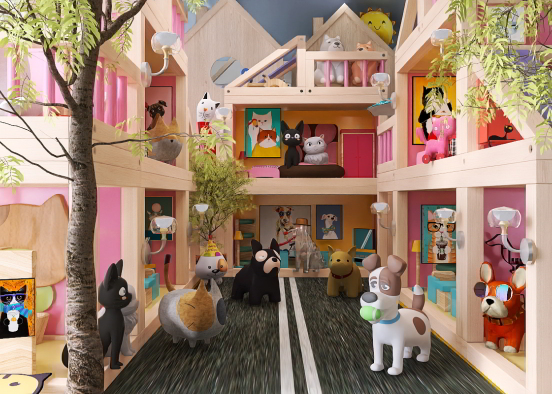 The Life of Pets street 🐈 🐶  Design Rendering